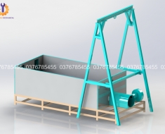 Lò sấy nhân trắng 3 tấn sử dụng palang