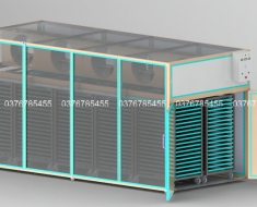 Lò sấy nhân sống 10 xe sấy