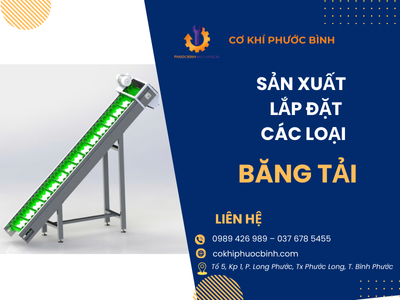 Sản xuất – lắp đặt các loại băng tải